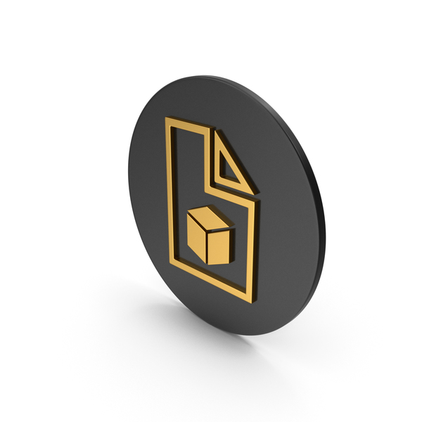 Computer: 3D File Gold Icon PNG & PSD Images Computer: 3D File Gold Icon PNG & PSD Images