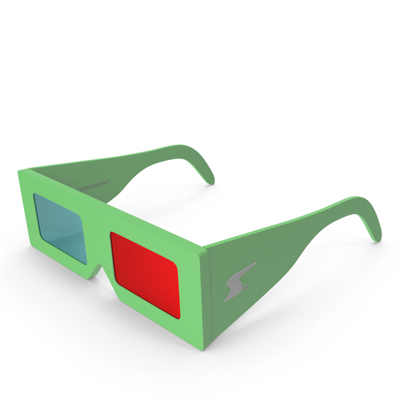 3D Glasses Green PNG & PSD Images