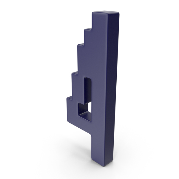 Number: 4 Dark Blue PNG & PSD Images