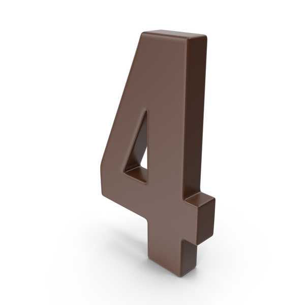 4 Number Brown PNG & PSD Images 4 Number Brown PNG & PSD Images