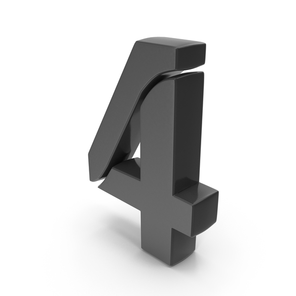 4 Number Stylish Black PNG & PSD Images 4 Number Stylish Black PNG & PSD Images