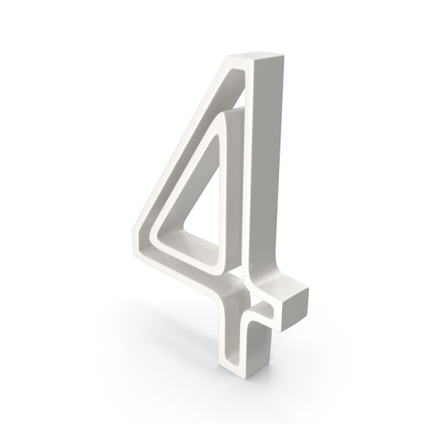 Number: 4 Porcelain PNG & PSD Images Number: 4 Porcelain PNG & PSD Images