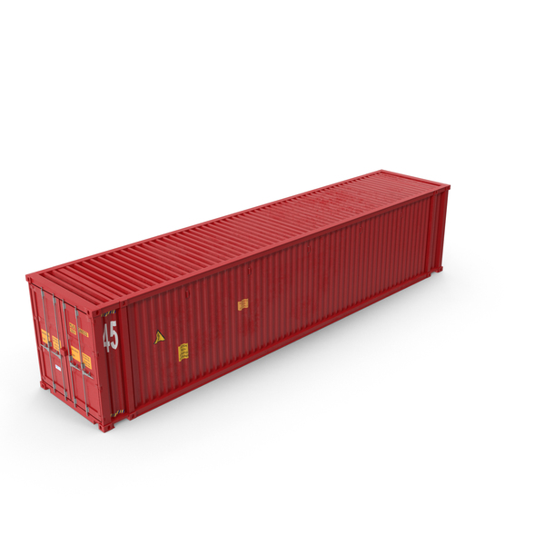 Cargo: 45 ft Long Shipping Container PNG & PSD Images
