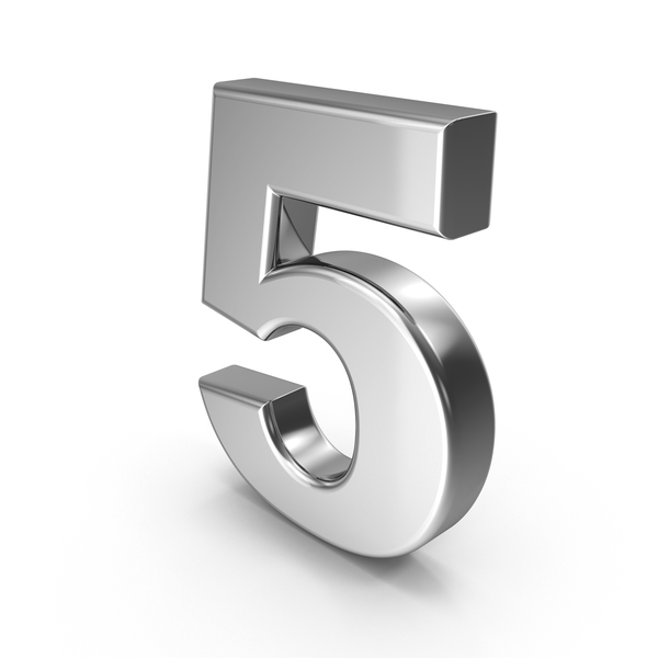 Number: 5 chrome PNG & PSD Images Number: 5 chrome PNG & PSD Images