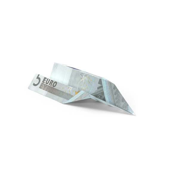 Banknote: 5 Euro Bill Paper Airplane PNG & PSD Images Banknote: 5 Euro Bill Paper Airplane PNG & PSD Images