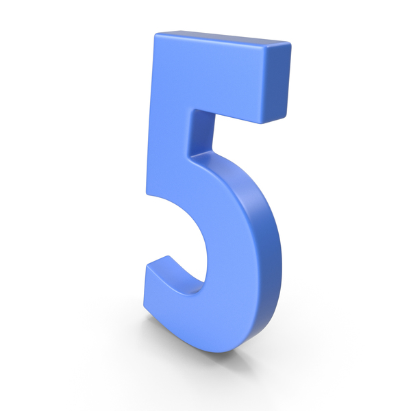 5 Number Blue PNG & PSD Images 5 Number Blue PNG & PSD Images