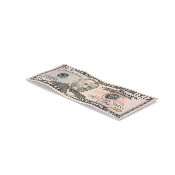 美国钞票：$ 50比尔PNG和PSD图像