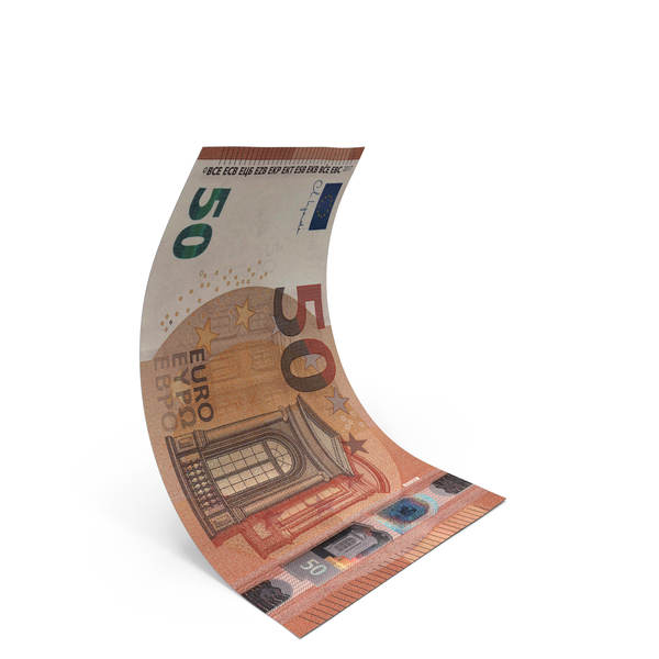 Currency: 50 Euro Falling Money Note PNG & PSD Images