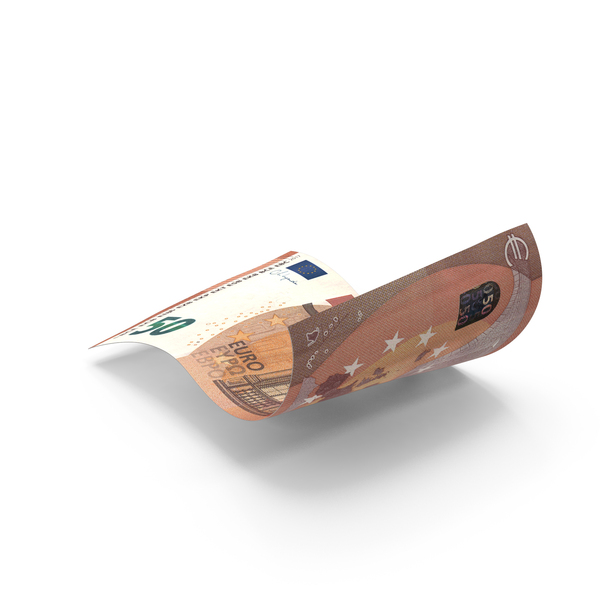 Currency: 50 Euro Money Note Fly PNG & PSD Images