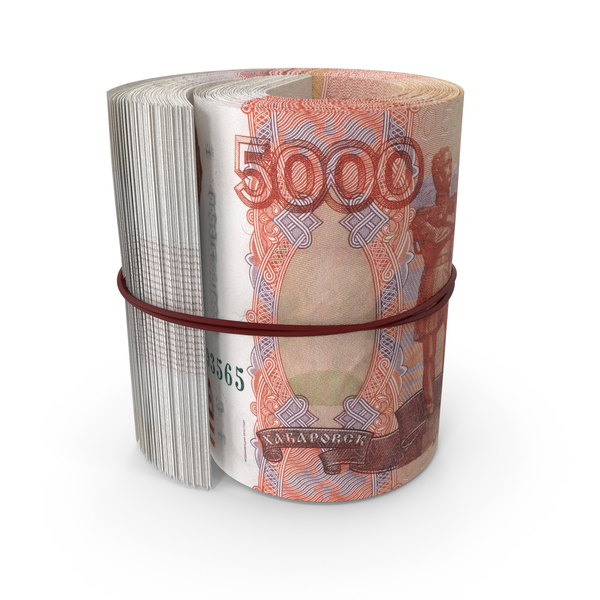 5000 Russian Ruble Banknote Roll PNG & PSD Images 5000 Russian Ruble Banknote Roll PNG & PSD Images