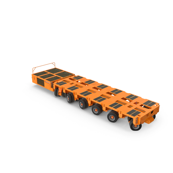 Cargo Trailer: 6 Axle Lines Modular Transporter Goldhofer Orange PNG & PSD Images Cargo Trailer: 6 Axle Lines Modular Transporter Goldhofer Orange PNG & PSD Images