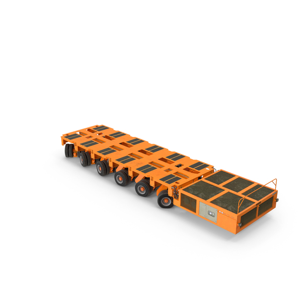 Cargo Trailer: 6 Axle Lines Modular Transporter Goldhofer Orange PNG & PSD Images Cargo Trailer: 6 Axle Lines Modular Transporter Goldhofer Orange PNG & PSD Images