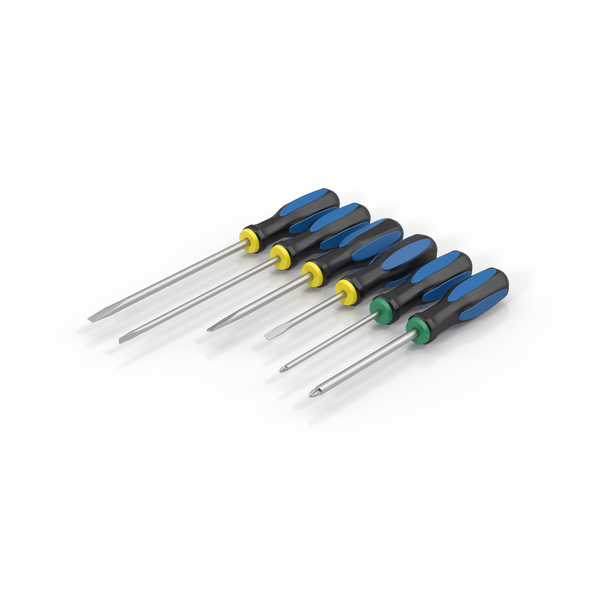 6 Piece Screwdriver Set PNG & PSD Images 6 Piece Screwdriver Set PNG & PSD Images