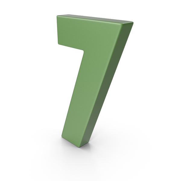 7 Number Green PNG & PSD Images