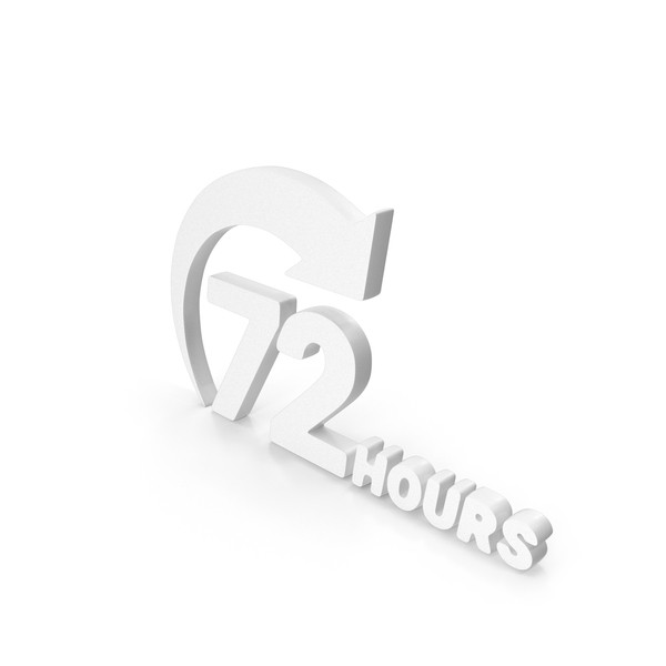 Symbols: 72 Hours Order Execution Or Offer Execution Icon White PNG & PSD Images Symbols: 72 Hours Order Execution Or Offer Execution Icon White PNG & PSD Images