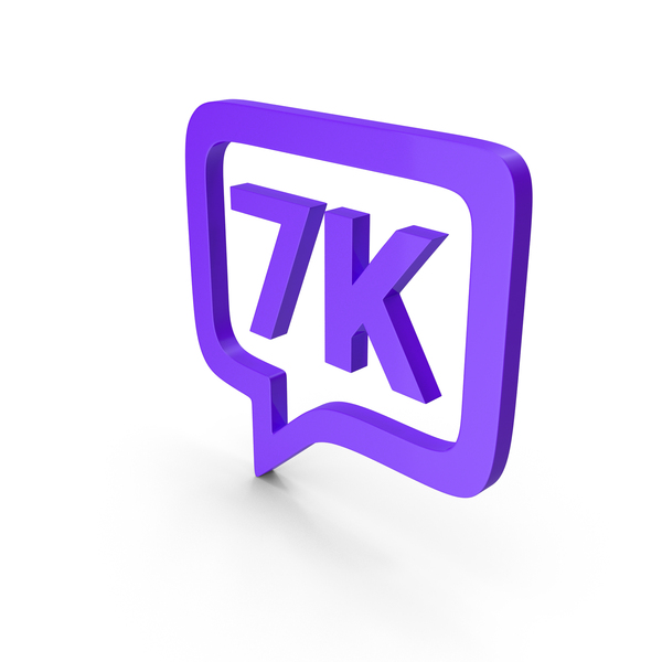 7K MESSAGE LOGO PURPLE PNG & PSD Images