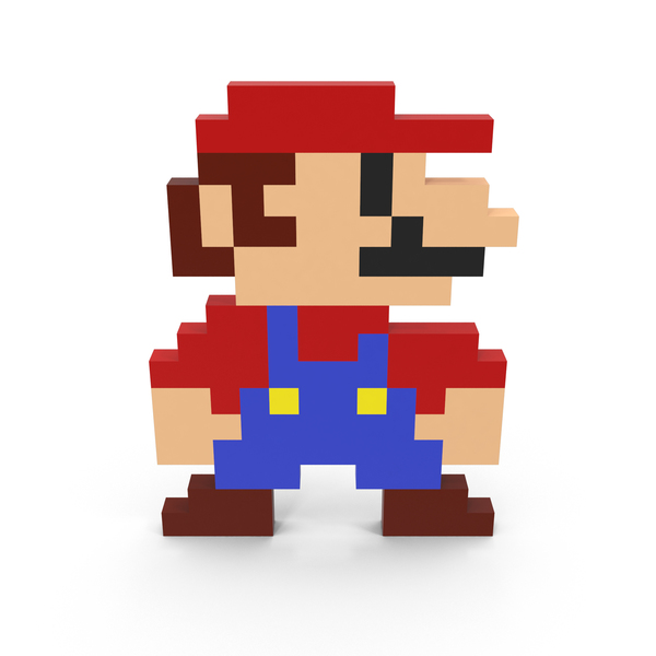 Game Character: 8-Bit Mario PNG & PSD Images.