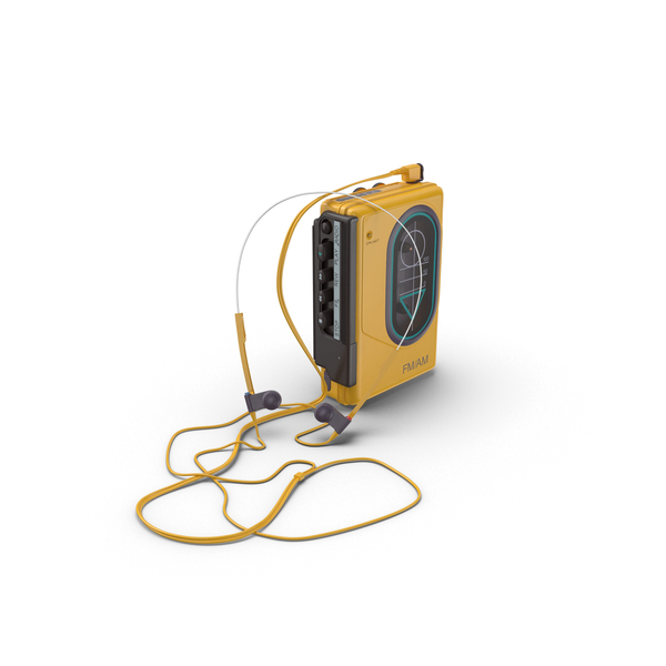 Personal Cassette Player: 80's Sport Walkman PNG & PSD Images