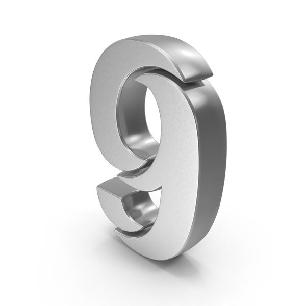 9 Number Stylish Silver PNG & PSD Images 9 Number Stylish Silver PNG & PSD Images