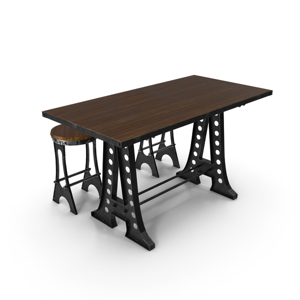 Room Set: A Frame Dining Table and Stools PNG & PSD Images Room Set: A Frame Dining Table and Stools PNG & PSD Images