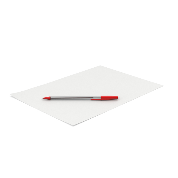 A4 Paper With Red Pen PNG & PSD Images A4 Paper With Red Pen PNG & PSD Images