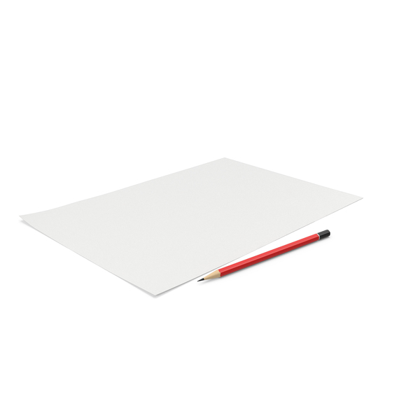 Office Products: A4 Paper With Red Pencil PNG & PSD Images Office Products: A4 Paper With Red Pencil PNG & PSD Images