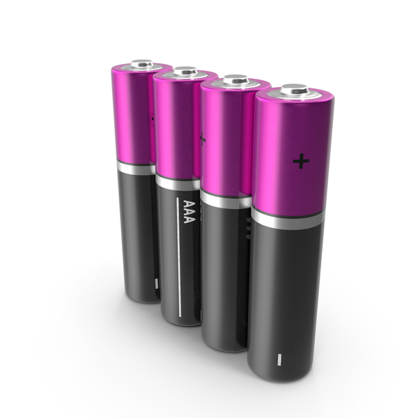 AAA Four Battery PNG & PSD Images AAA Four Battery PNG & PSD Images
