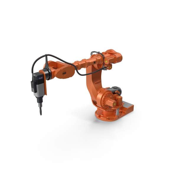 ABB 7600 Industrial Robot with Drilling Tool Orange PNG & PSD Images ABB 7600 Industrial Robot with Drilling Tool Orange PNG & PSD Images