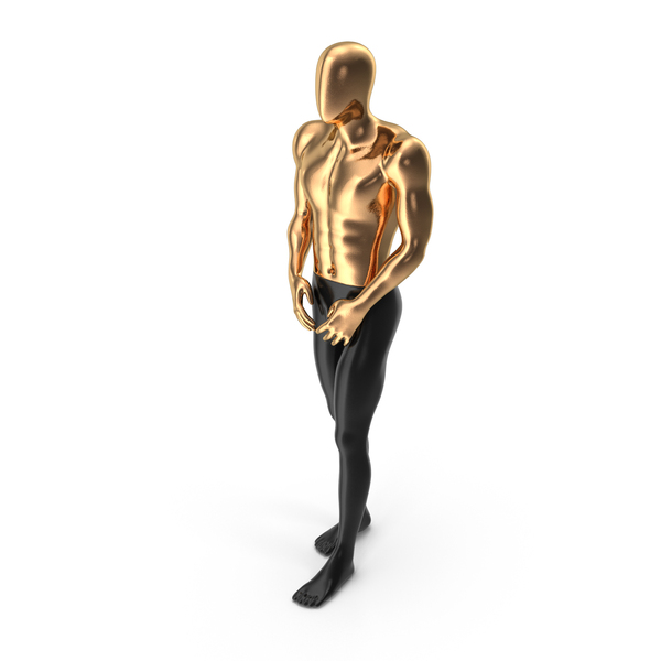 Male: Abstract Mannequin Made Of Plastic And Gold PNG & PSD Images Male: Abstract Mannequin Made Of Plastic And Gold PNG & PSD Images