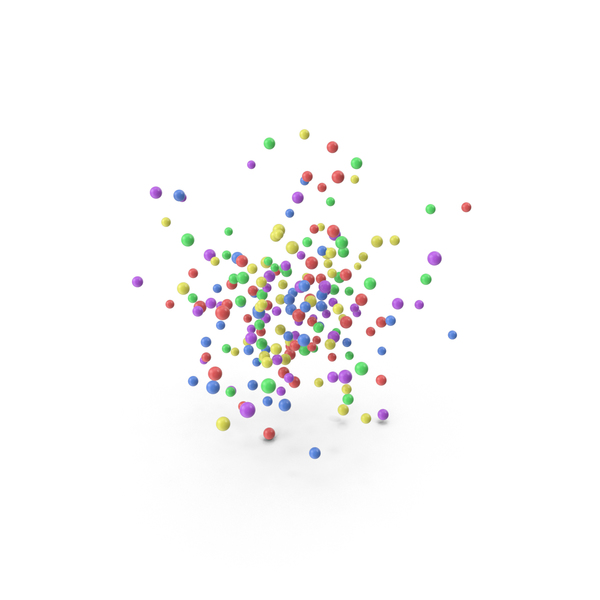 Proton: Abstract Sparse Cloud of Colorful Spheres PNG & PSD Images Proton: Abstract Sparse Cloud of Colorful Spheres PNG & PSD Images