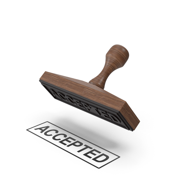 Rubber: Accepted Wooden Stamp PNG & PSD Images Rubber: Accepted Wooden Stamp PNG & PSD Images