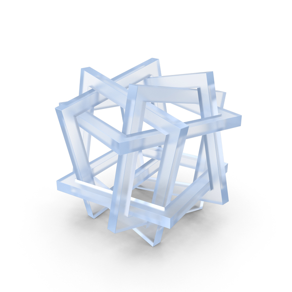 Geometric Shape: Acrylic Orderly Tangle Of Six Interlinked Squares PNG & PSD Images Geometric Shape: Acrylic Orderly Tangle Of Six Interlinked Squares PNG & PSD Images