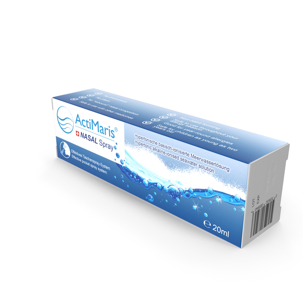 Packaged Medicine: ActiMaris Nasal Spray Box PNG & PSD Images Packaged Medicine: ActiMaris Nasal Spray Box PNG & PSD Images