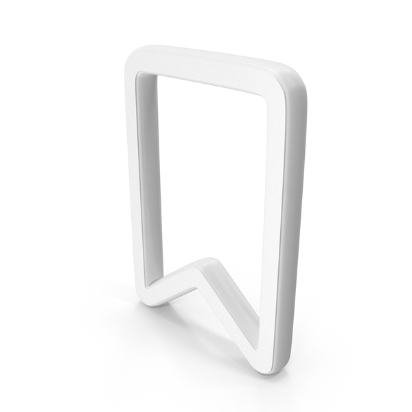 Symbols: Add Bookmark Symbol White PNG & PSD Images