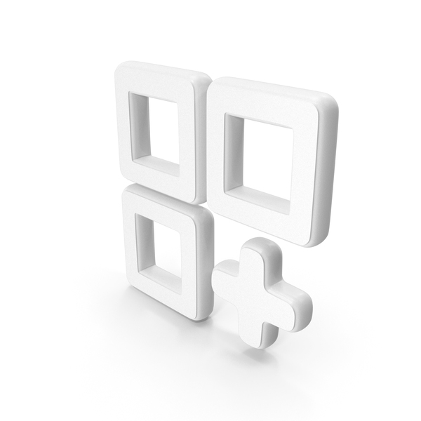 Mathematical Symbols: Add Category Symbol White PNG & PSD Images