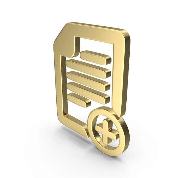 Logo: Add Digital Document Symbol Gold PNG & PSD Images Logo: Add Digital Document Symbol Gold PNG & PSD Images