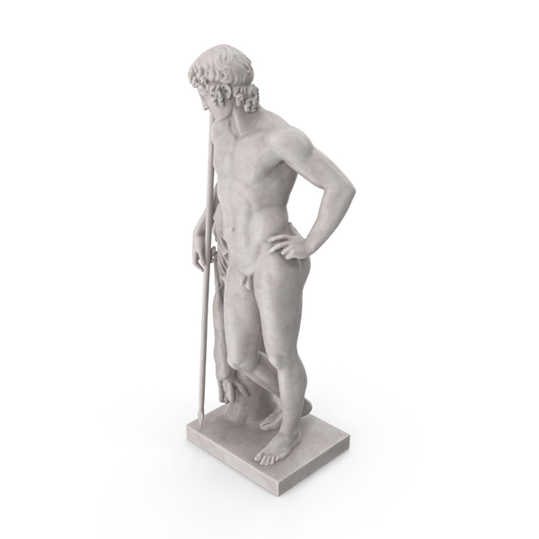 Statue: Adonis with Rabbit Pedestal PNG & PSD Images Statue: Adonis with Rabbit Pedestal PNG & PSD Images