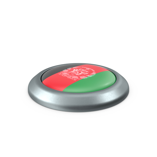 Afghanistan Round Button Flag PNG & PSD Images
