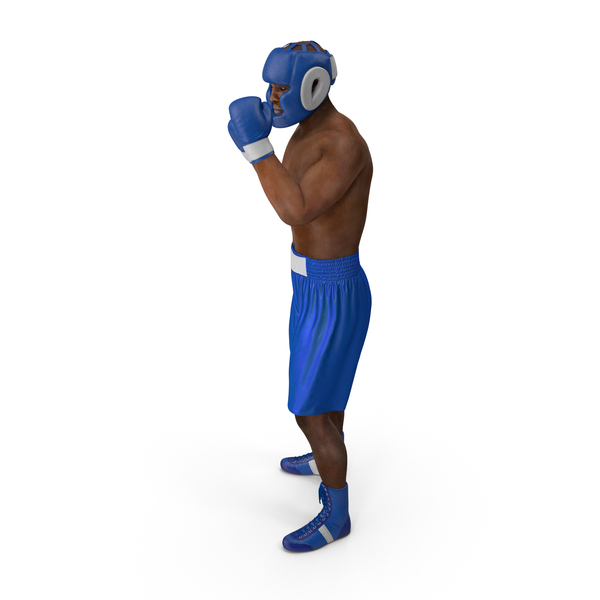 African American Boxer Pose PNG & PSD Images