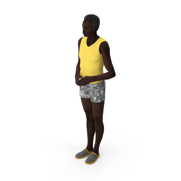 Elderly: Afro American Man In Nightwear Standing PNG & PSD Images Elderly: Afro American Man In Nightwear Standing PNG & PSD Images
