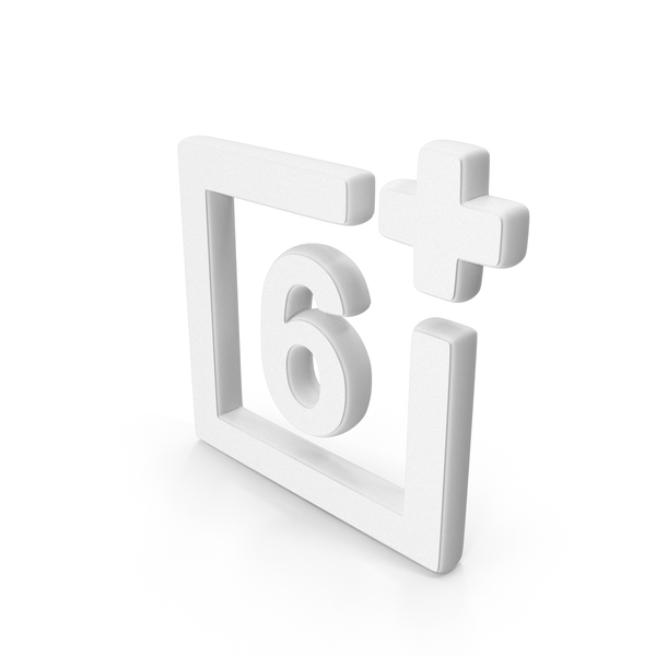 Symbols: Age Restriction 6 Symbol White PNG & PSD Images