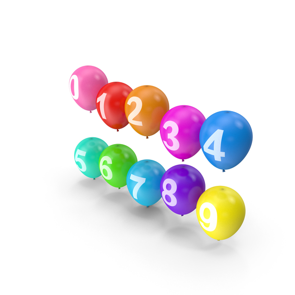 Number: Air Balloons with Numbers PNG & PSD Images Number: Air Balloons with Numbers PNG & PSD Images