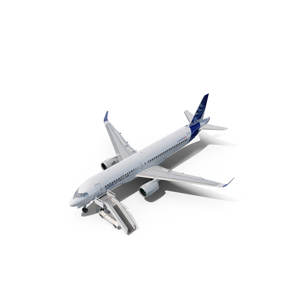 Airliner: Airbus A220 With Passenger Boarding Stairs Car PNG & PSD Images Airliner: Airbus A220 With Passenger Boarding Stairs Car PNG & PSD Images