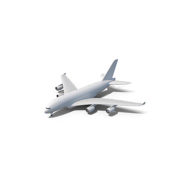 Airliner: Airbus A380 Transaero PNG & PSD Images