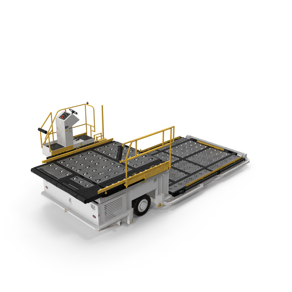 Baggage Cart: Aircraft Ground Support Lower Deck Loader Generic PNG & PSD Images