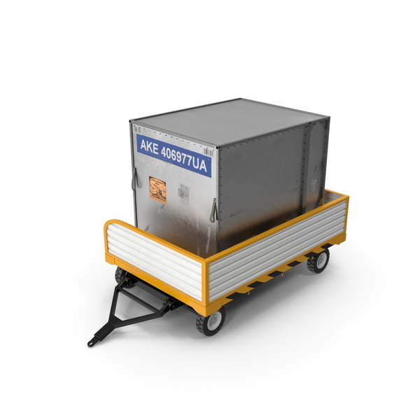 Baggage Loader: Aircraft Tow Tractor Trailer PNG & PSD Images Baggage Loader: Aircraft Tow Tractor Trailer PNG & PSD Images