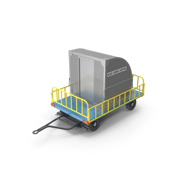 Airport Luggage Trailer PNG Images & PSDs for Download | PixelSquid ...