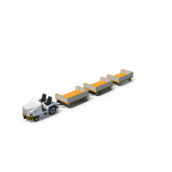 Baggage Loader: Airport Luggage Truck PNG & PSD Images