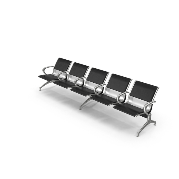 Seating: Airport Row of Chairs PNG & PSD Images