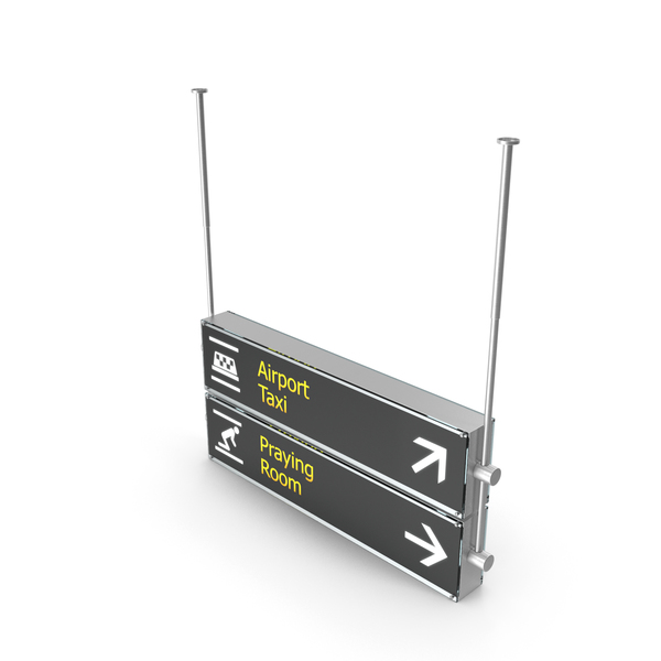 Sign: Airport Signs Taxi Praying Room PNG & PSD Images